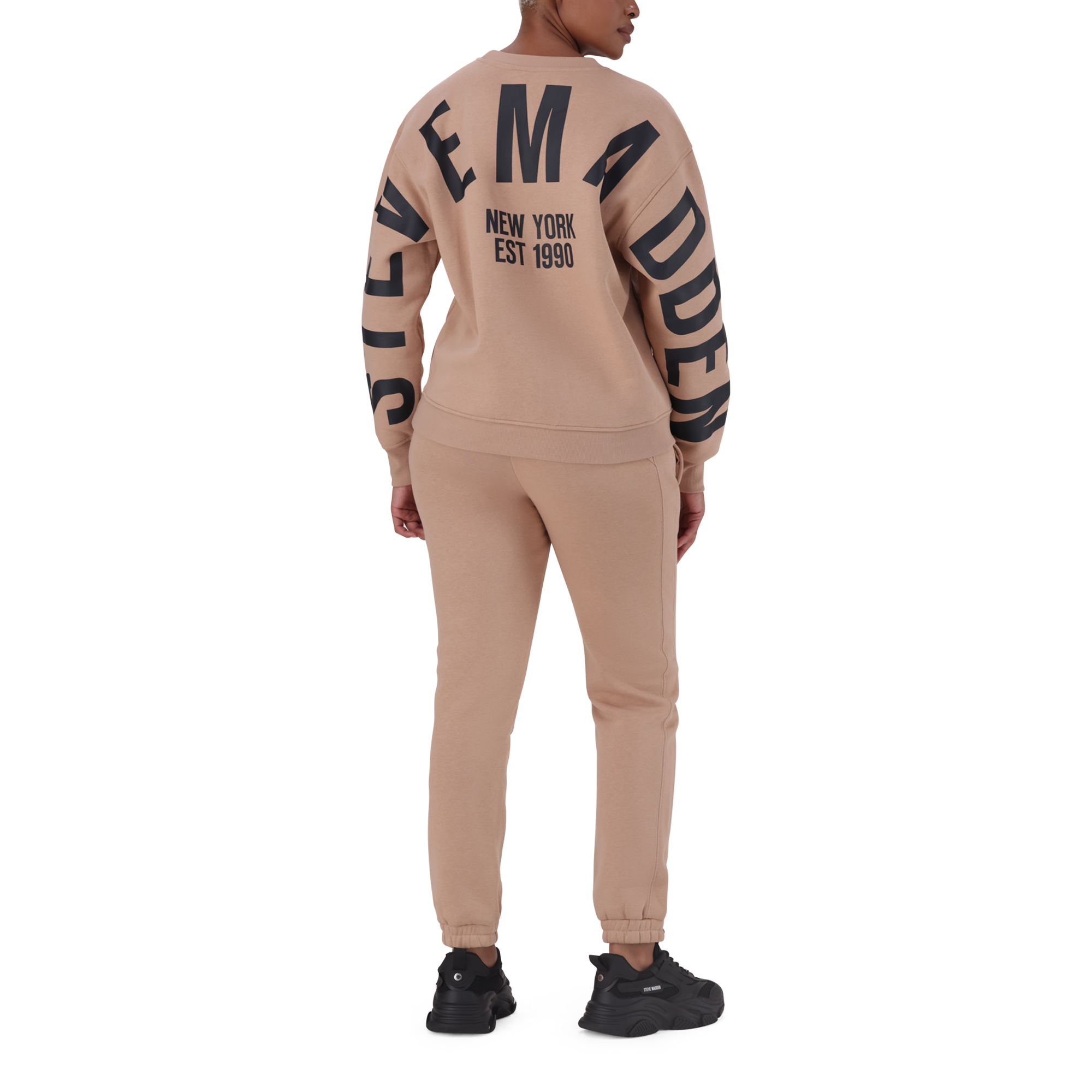 AMELIA BISCUIT OVERSIZED CREW NECK FLEECE SWEAT