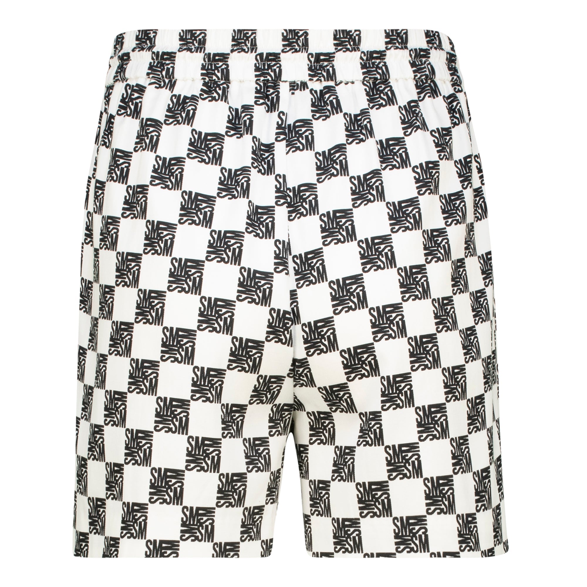 NOVA BLACK WHITE ALLOVER PRINTED SHORTS