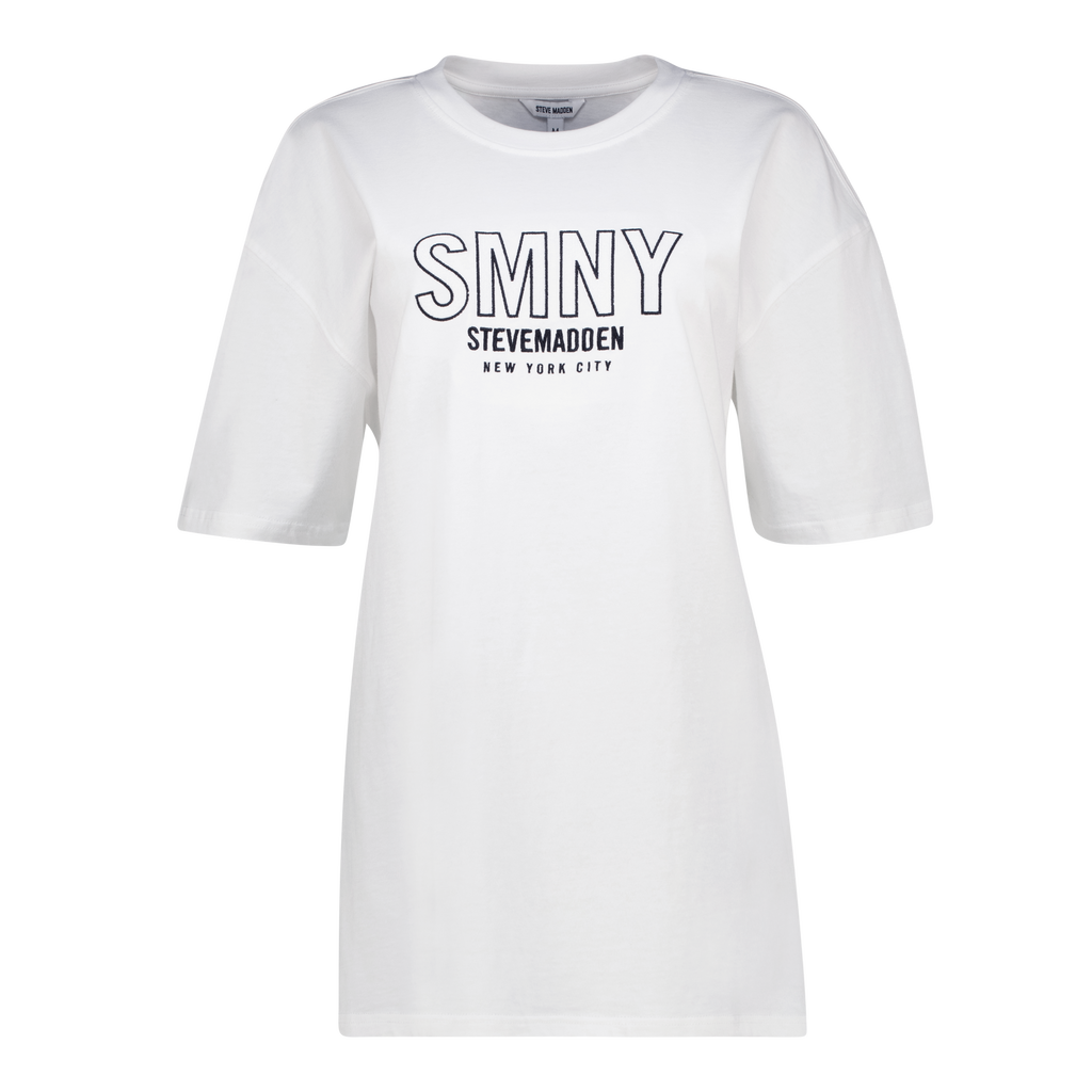 ATHENA WHITE OVERSIZED GRAPHIC T-SHIRT