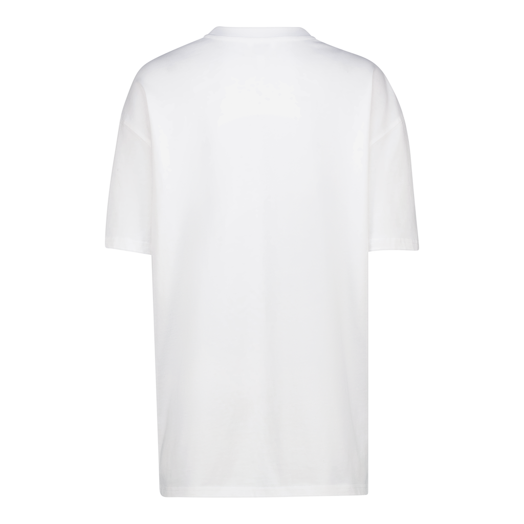 ATHENA WHITE OVERSIZED GRAPHIC T-SHIRT