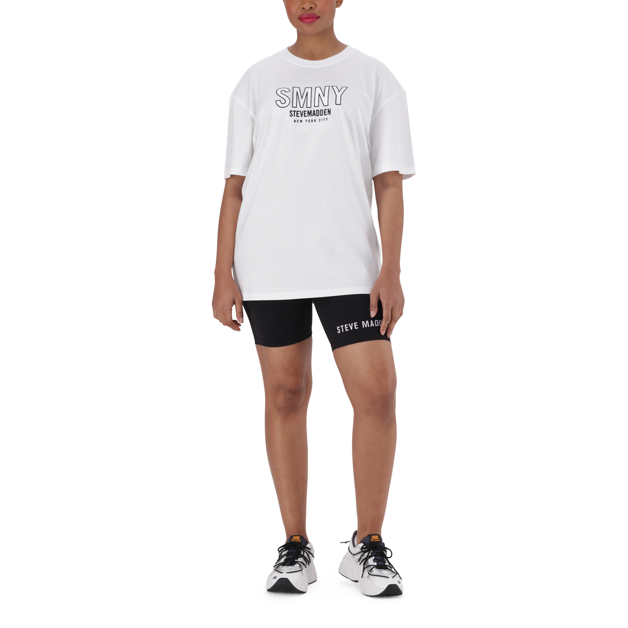 ATHENA WHITE OVERSIZED GRAPHIC T-SHIRT