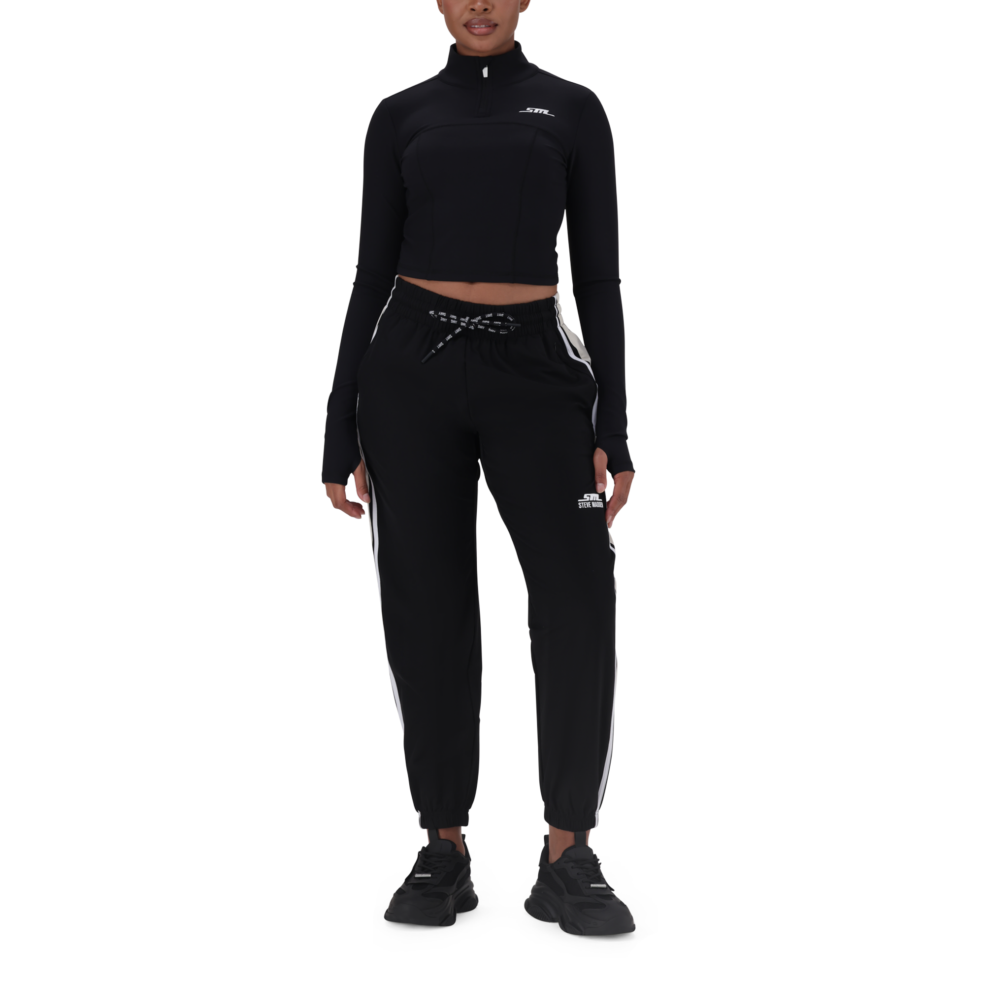 THALIA BLACK ACTIVE TOP