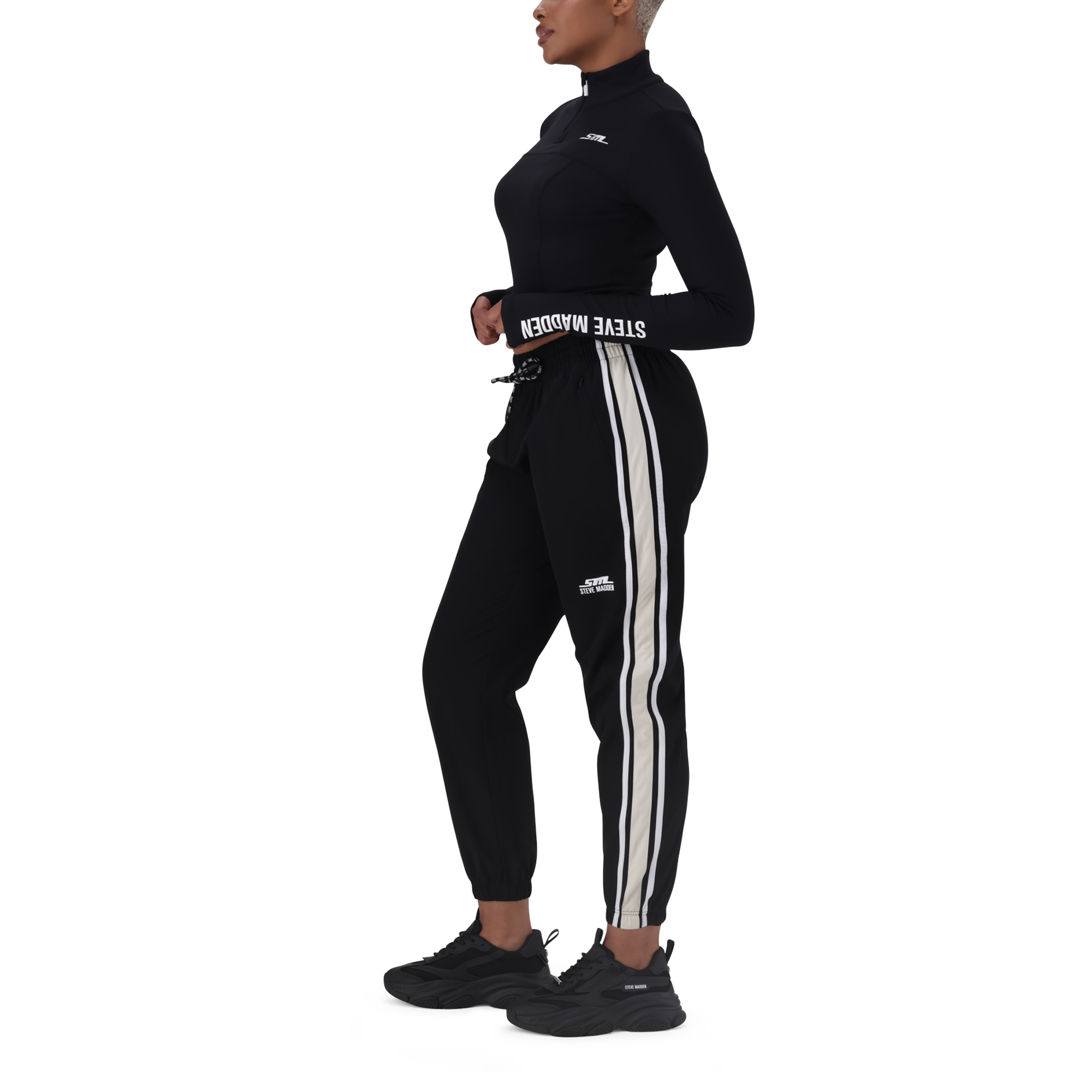 THALIA BLACK ACTIVE TOP