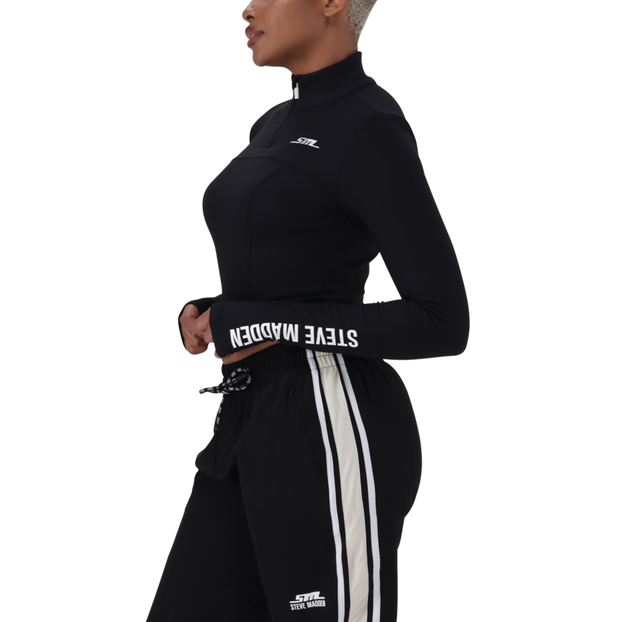 THALIA BLACK ACTIVE TOP
