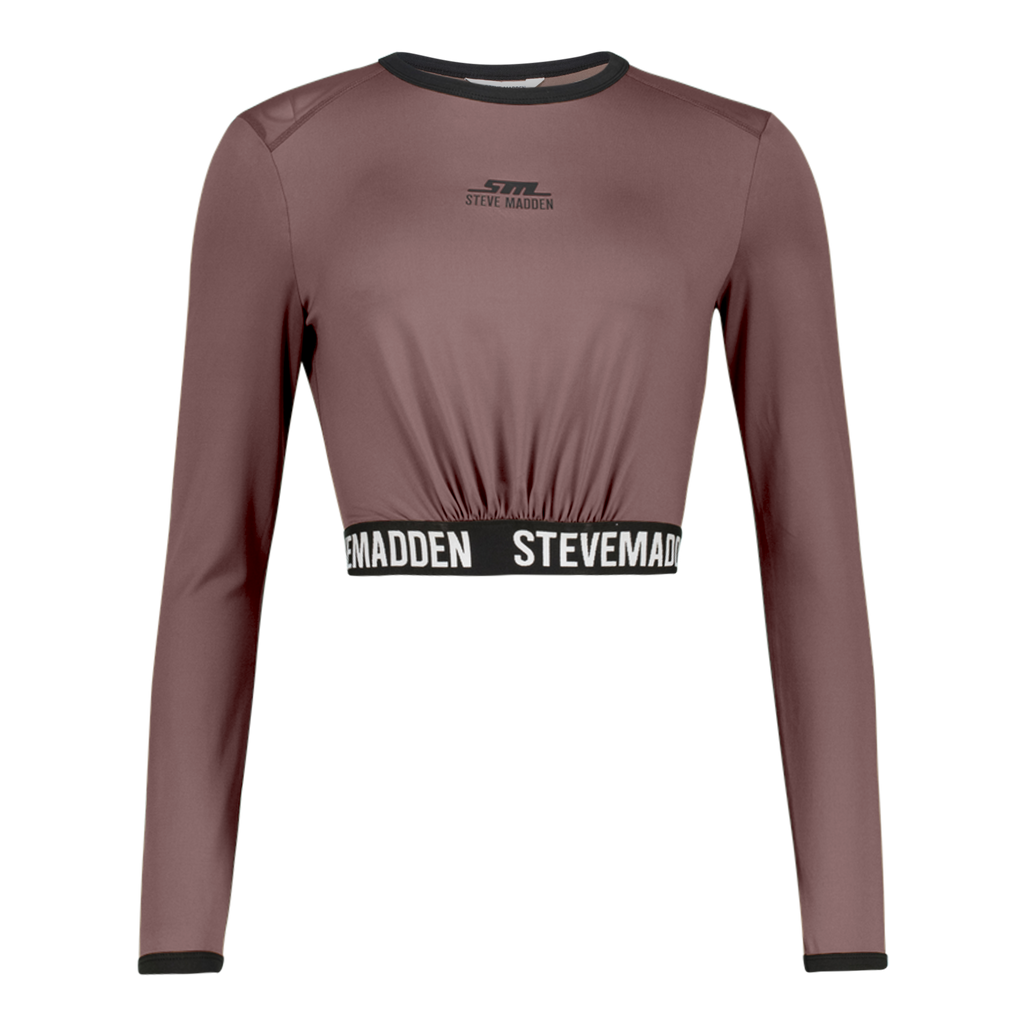 TIANA DARK TAUPE ACTIVE TOP