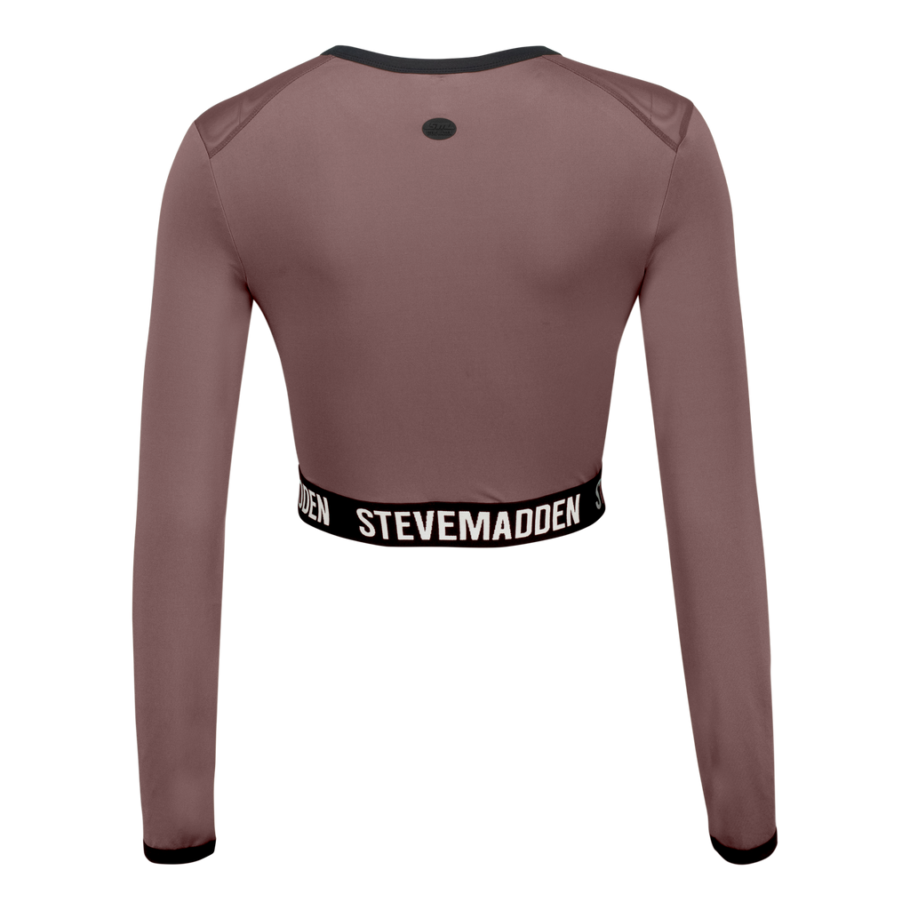 TIANA DARK TAUPE ACTIVE TOP