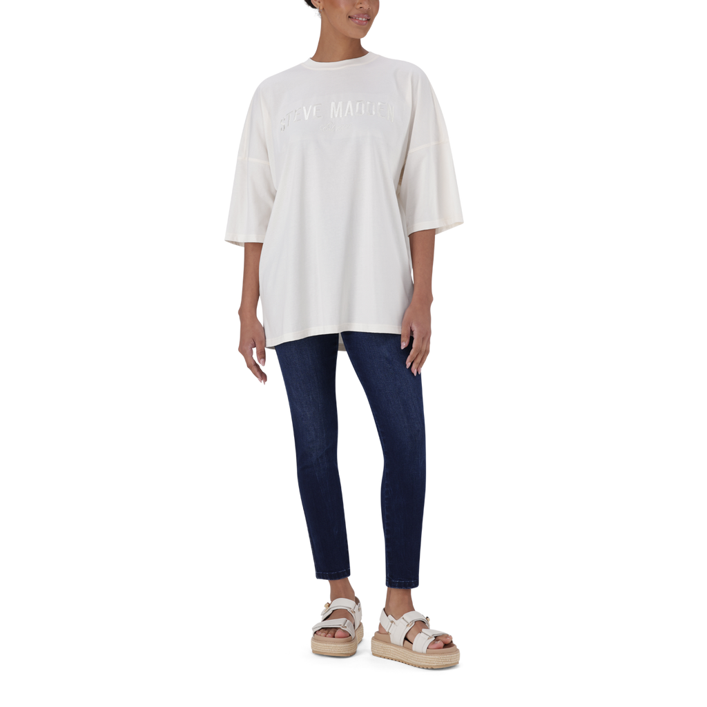 ODESSA CREAM OVERSIZED BOXY T-SHIRT