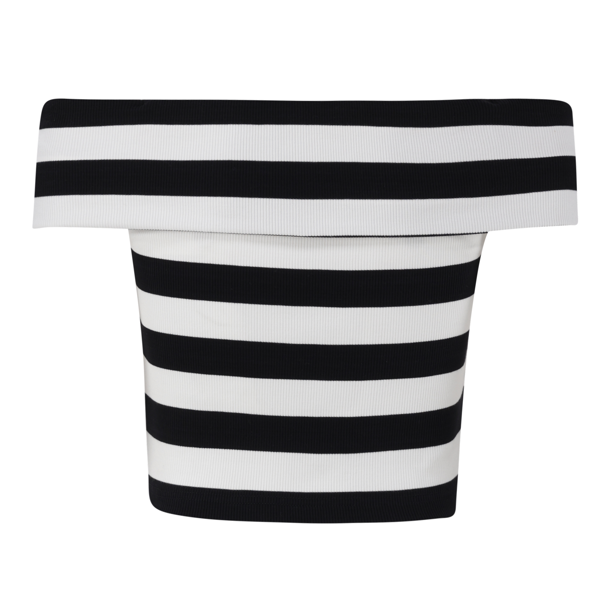 SALEM BLACK WHITE STRIPE CROPPED TOP