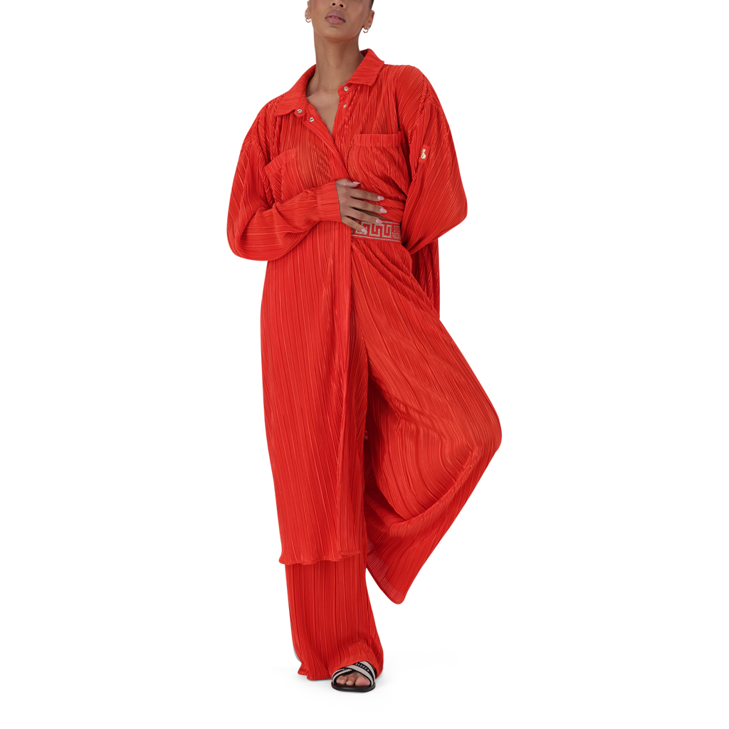 YUNA RED YOGA SHIRT