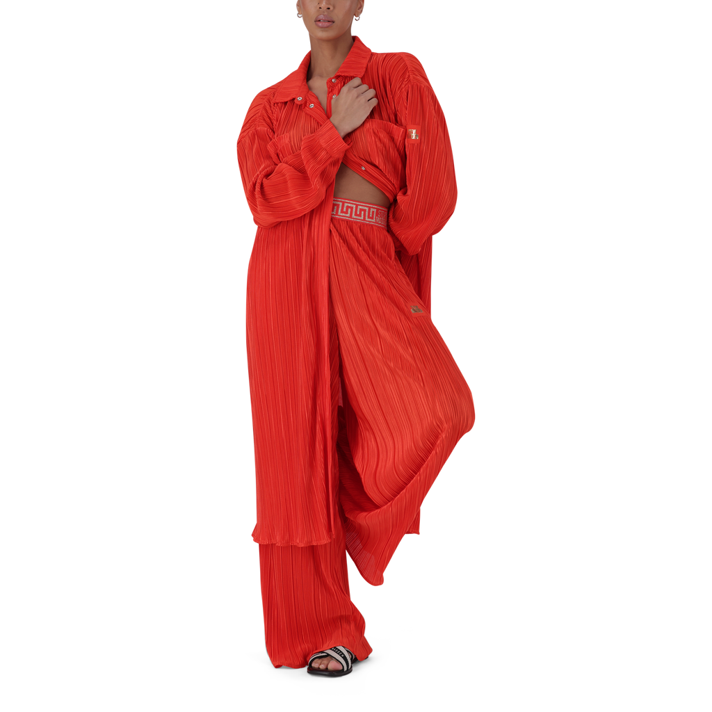 YUNA RED YOGA SHIRT