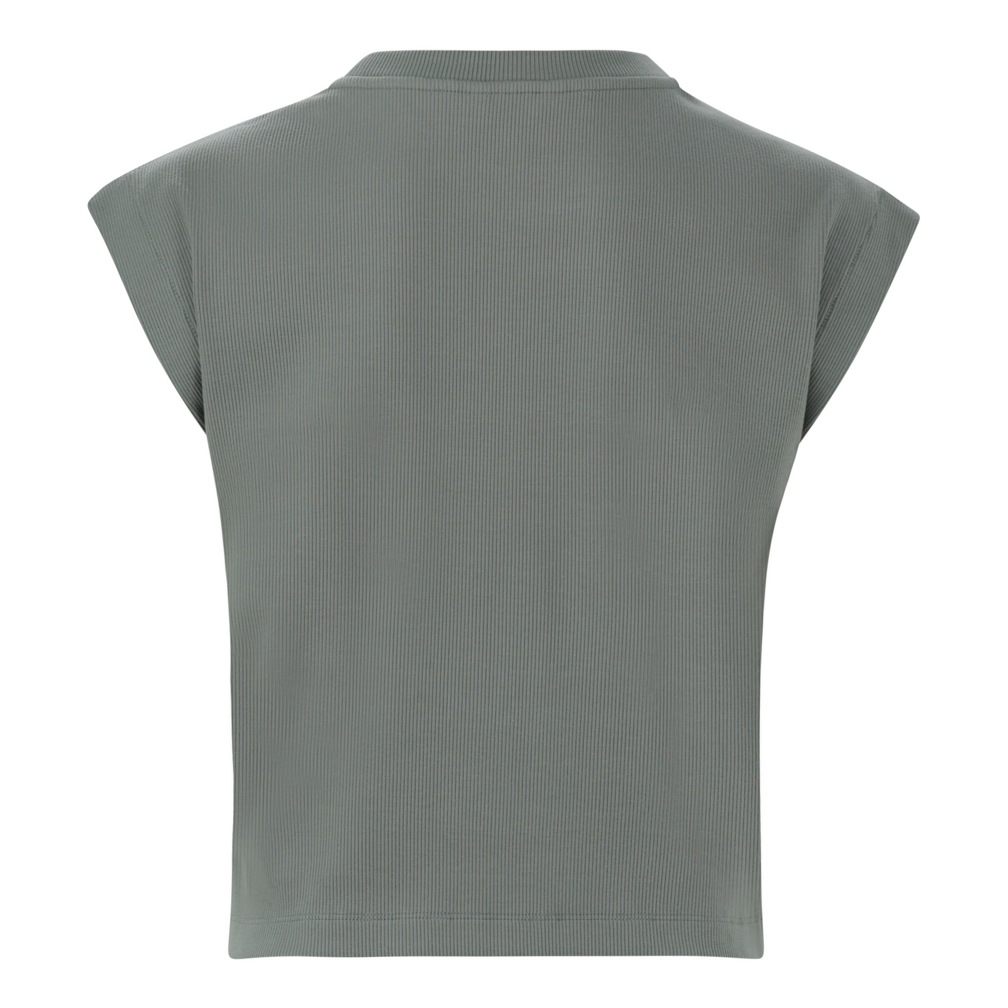 BRYNN FATIGUE CROPPED TOP WITH POPPERS