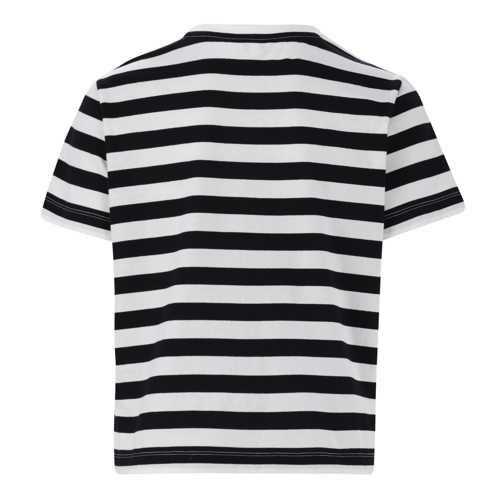 HAZEL BLACK WHITE HEART T-SHIRT WITH POPPERS