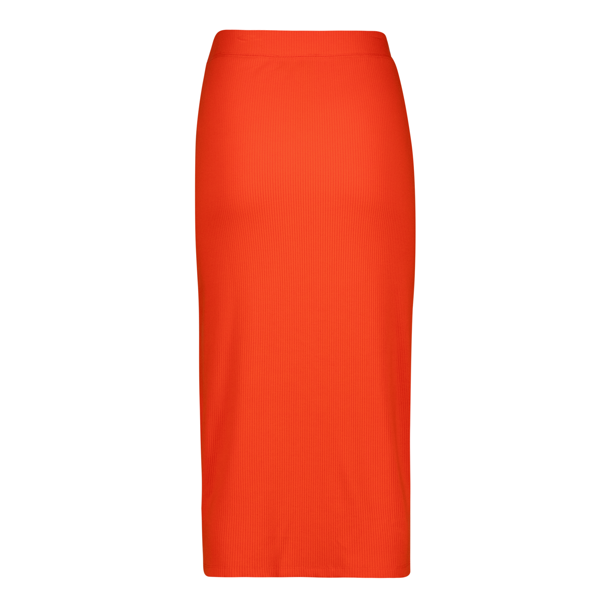 SADIE TANGERINE BODYCON SKIRT WITH ROSE