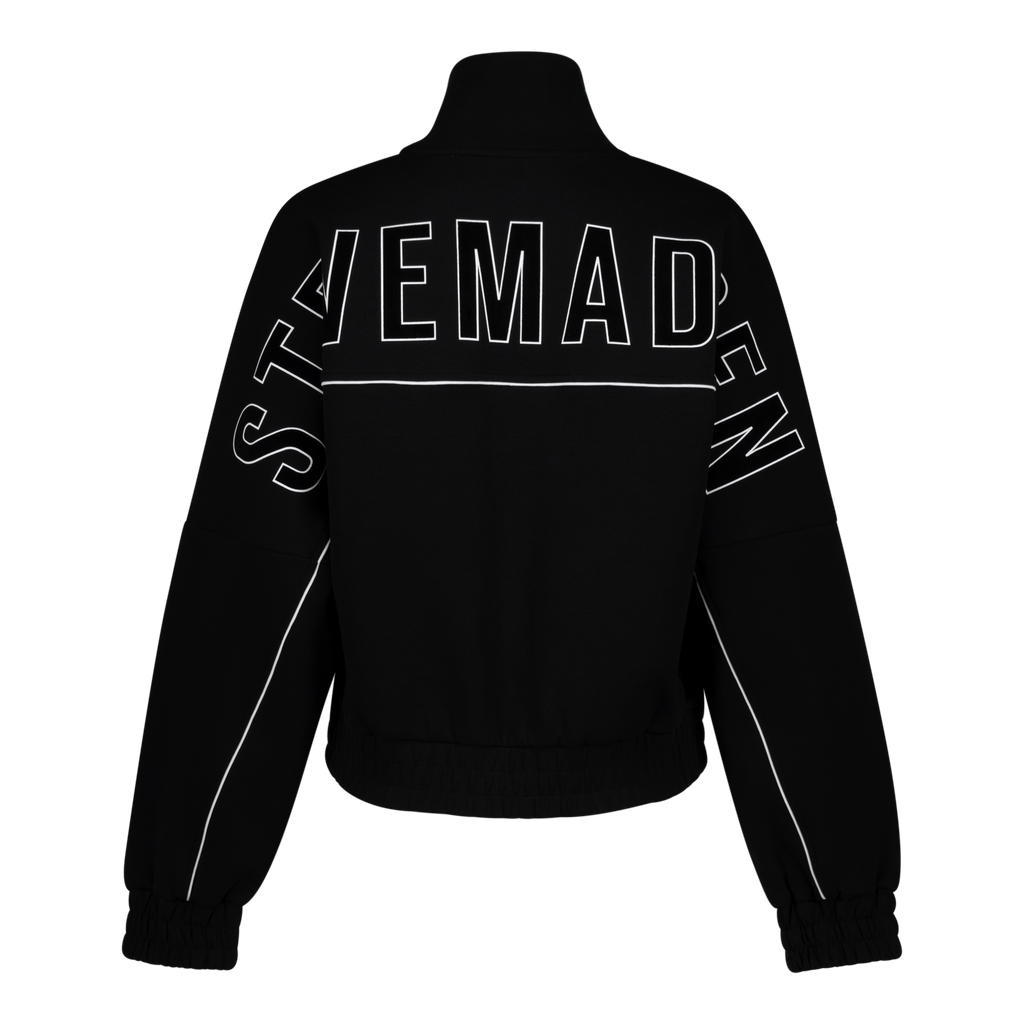 NATALIE BLACK OVERSIZED ZIP THROUGH SCUBA SWEAT
